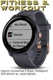 garmin vivoactive 3 music multisport gps watch with music storage built in sports apps automa gps watch workout accessories music storage