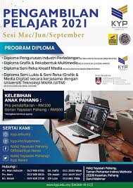 Program diploma kolej universiti yayasan pahang. Kolej Yayasan Pahang Official Home Facebook