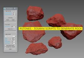 Rstones 3dsmax Scripts To Generate Rock Script Generation Model