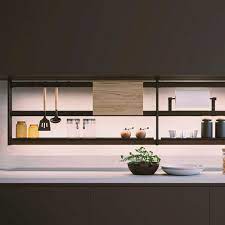 There's no need to buy any commercial shelf hanging hardware, you can make them yourselves. Wall Mounted Shelf Hang Lux Damiano Latini Srl Contemporary Metal For Kitchens