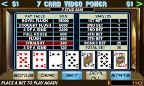 Instead, players have to pay an ante at the start of every new hand. Seven Card Video Poker Apps On Google Play
