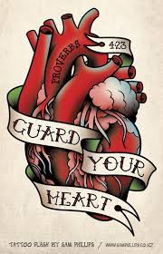 The author greg boyle has written it. Human Heart With Message Guard Your Heart Tattoo Design