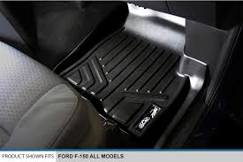 Smartliner Floor Mats 2 Row Liner Set Black For 20112014 Ford F150 Supercab Non Flow Center Console More Info Could Be Ford F150 Center Console Cargo Liner