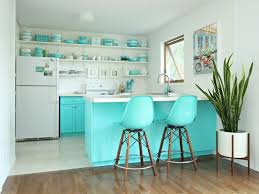 White, delicate cream and sand colors fit for modern kitchen design. Colorful Painted Kitchen Cabinet Ideas Hgtv S Decorating Design Blog Hgtv