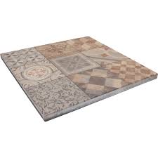 Keramische terrassenplatten 3 cm haben 50% mehr masse, wodurch sie schnell und einfach lose verlegt werden können. Mosaik Terrassenplatte Beton Salihari Beige Grau 60 Cm X 60 Cm X 3 Cm Kaufen Bei Obi