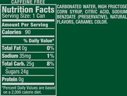 Canada dry ginger ale nutrition facts. Canada Dry Ginger Ale Soda 6 Cans 8 Fl Oz City Market