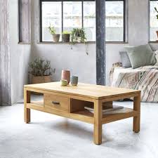 table basse en teck 110 x 60 cm meuble 2 tiroirs de salon tikamoon diy sofa bed teak coffee table furniture