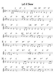 Let It Snow Leadsheet Sheet Music For Piano Download Free