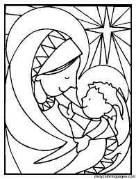 Christmas is a special day that people remember the birth of jesus. Mary And Baby Jesus Coloring Home Jesus Coloring Pages Christmas Coloring Books Printable Christmas Coloring Pages