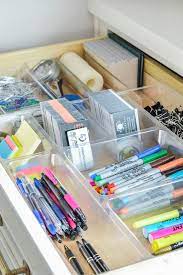 Organized And Functional Office Supply Drawers Kelley Nan Desk Organization Office Home Office Design Home Office Organization