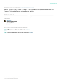 Jun 02, 2020 · jabatan kejuruteraan awam (jka) berperanan sebagai salah satu jabatan induk di antara 7 jabatan yang terdapat di politeknik sultan idris shah (psis. Kajian Tingkah Laku Pemanduandi Kalangan Pelajar Diploma Kejuruteraan Awam Politeknik Sultan Mizan Zainal Abidin