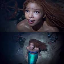 Halle Bailey as Ariel in the live action of #The Little Mermaid. 🧜‍♀️