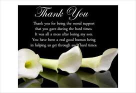 Thank you for the beautiful flowers and sympathy card during my time of sadness. How To Write Thank You Cards For Funeral Free Premium Templates