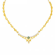 Simple light weight gold pendant. 16 Gram Gold Necklace Collections Simple Craft Ideas