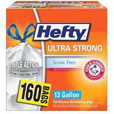 Pricing, promotions and availability may vary by location and at target.com. Hefty Ultra Strong 13 Gallon Kitchen Drawstring Trash Bags 160 Ct Sam S Club