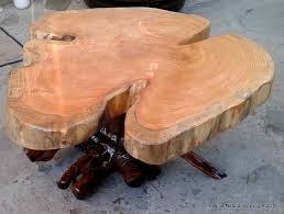 Warm, cozy, and full of great storage, this rustic coffee will look fantastic in your. Naturally Unique Cypress Tree Trunk Handmade Slab Coffee Table Log Rustic Chile By Imaginanatural Lumberjocks Com Woodworking Community