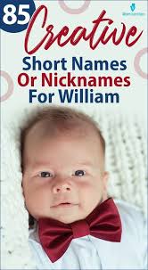 85 Creative Short Names Or Nicknames For William