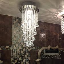 Mini Modern Spiral Style Rain Drop Chandelier Sofary