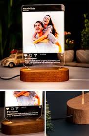 Kisiye Ozel Instagram Tasarimli Fotografli 3d Led Lamba Hediye Sepeti Led Instagram Lamba