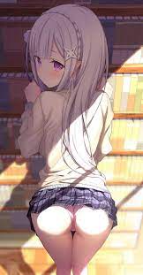 HD wallpaper: anime girls, long hair, ass | Wallpaper Flare