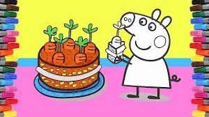Supercoloring.com is a super fun for all ages: Peppa Pig Carrot Cake Coloring Pages How To Color Coloring Book For Kids Dino Coloring Youtube