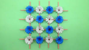 How To Make Paper Flower Wall Hanging Decor Diy Wall Decoration Idea W Diy Paper Flower Wall Paper Flowers Paper Flower Wall Art