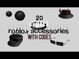 Black Roblox Accessory Codes Id E Girl Emo Youtube Roblox Accessories Codes Codes For Bloxburg Bloxburg Codes