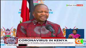 The positivity rate stood at 8.5 percent. Health Cs Mutahi Kagwe Briefing On The Covid 19 Situation In The Country Youtube