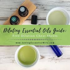 diluting essential oils guide with dilution chart