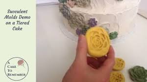 Succulent Molds Demo And Placing Them On A Tiered Cake Silicone Fondant Molds For Cakes Youtube For added versatility, this dessert mold can be used in both. succulent molds demo and placing them on a tiered cake silicone fondant molds for cakes