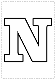 Plantillas de letras del abecedario (grandes) para imprimir y recortar. Moldes De Letras N Para Imprimir Letras Do Alfabeto Para Imprimir Moldes Grandes Para Professores E Artesaos Tambien Puede Imprimir El Molde Davis Custard