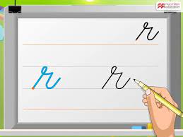 You can also practice a pattern where the letter is repeated twice. Cursive Writing Small Letter R Macmillan Education India Youtube