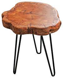 Due to the mainly regional german, european and mediterrean production, there are no. Unique Shape Natural Wood Stump Rustic Surface Side Table Rustic Side Tables And End Tables By Welland Houzz