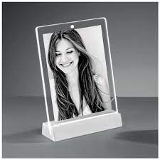 Mascagni One Portafoto In Acrilico Con Base In Legno Bianco E Luce Led Cm 13x18 H Mascagni Eprice