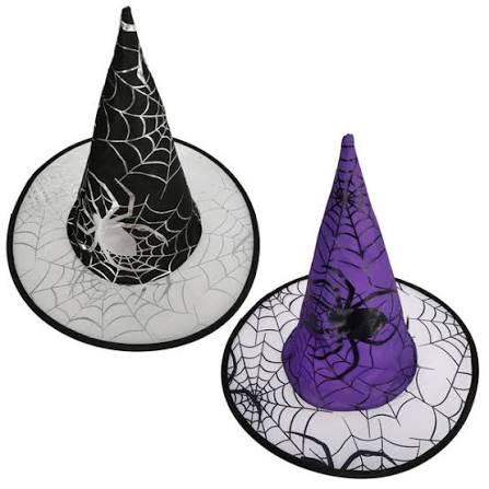 Just Pretending Halloween Dress Up Play Spider Web Witch Hat - 9.75x7.75 in Same-Day Delivery | Dollar Tree