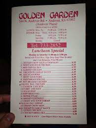 Maybe you would like to learn more about one of these? Golden Garden Restaurant Menu Menu For Golden Garden Restaurant Andover Wichita