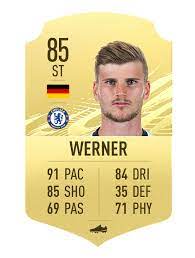 Fifa 21 timo werner cardtype card rating, stats, attributes, price trend, reviews. Chelsea Fifa 21 Player Ratings With N Golo Kante Highest Rated On Fut 21 Football London