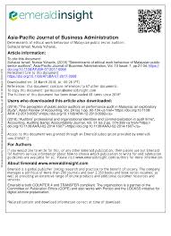 Selangor continues to record the highest number of infections with 2. Pdf Determinants Of Ethical Work Behaviour Of Malaysian Public Sector Auditors