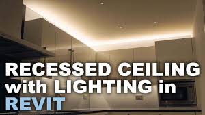 Total height with hanging chain 45 inches. Recessed Ceiling With Light In Revit Light Tutorial Youtube