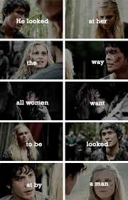 How Bellamy Looks At Clarke Bellarke The 100 Show Lexa The 100 The 100