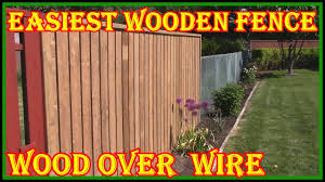 Maybe you would like to learn more about one of these? How To Build A Wooden Fence Over A Wire Fence Check Description On How To Make Brackets Youtube