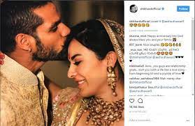 The wedding was attended by close friends and relatives. Shikhar Dhawan Shares A Gladsome Message For His Wife On Their 5th Marriage Anniversary Newstrack English 1