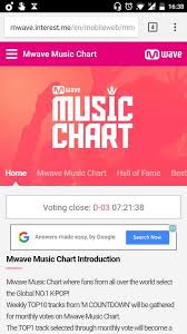 how to vote on mwave music chart exo amino