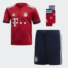 Bayern munich have launched their new adidas third kit made entirely from recycled ocean plastic. Fc Bayern Munchen Home Kit 2018 19 Little Boys