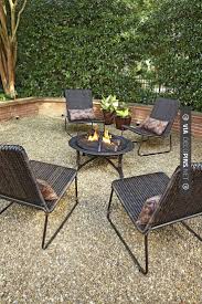 Gravel Against Brick Pea Gravel Patio Patio Stones Fire Pit Furniture