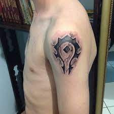 Not every tattoo artist is the top in the world. Warcraft Horde Tattoo Eliosfaktory Elio S Faktory Flickr