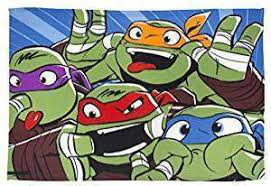 With sean astin, greg cipes, rob paulsen, dominic catrambone. Official Teenage Mutant Ninja Turtles Funny Faces Fleece Blanket