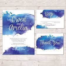 Blue Watercolor Wedding Invitations Printable Wedding Invitation Set Watercolor Invite Navy Wedding Invitation Modern Wedding Navy Blue Wedding Invitations Watercolor Wedding Invitations Navy Wedding Invitations