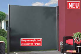 Wetterfeste Ausziehbare Seitenmarkisen In Drei Farbtonen Markise Sichtschutzzaun Doppelstabmattenzaun