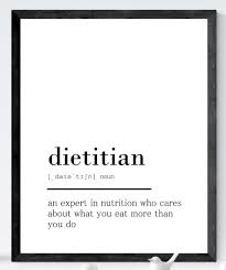 Dietitian Definition Print Dietitian Office Decor Print Etsy Dietitian Office Office Decor Print Social Media Quotes